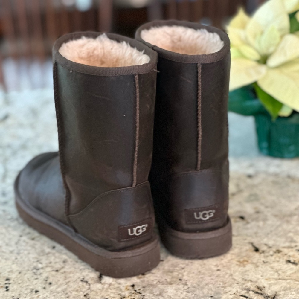 Brown Leather UGG Boots